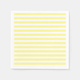Bleke geel-witte strepen servet