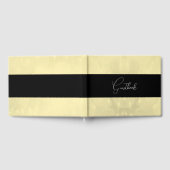 Bleke Gele Bubble Achtergrond bruiloft Gastenboek (Volledig)