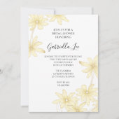 Bleke Gele Dagen op wit Vrijgezellenfeest Kaart (Voorkant)