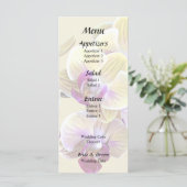 Bleke Gele en Magenta Phalaenopsis Orchideeën Menu (Staand voorkant)