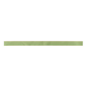 Bleke gele, groene en bruine strepen satijnen lint