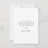 Bleke gele madeliefjes begrafenissympathie bedankkaart (Achterkant)