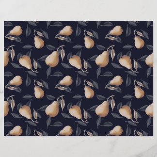 Bleke gele peren op donkere achtergrond