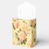 Bleke gele perzikbloemen bedankdoosjes (Geopend)