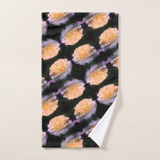 Bleke gele rog in bloem bad handdoek (Handdoek)