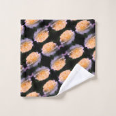 Bleke gele rog in bloem bad handdoek (Wasdoekje)