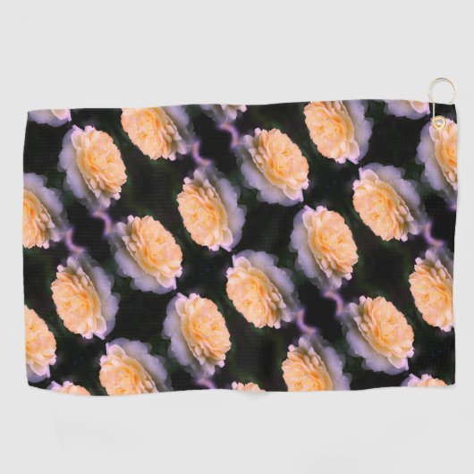 Bleke gele rog in bloem golfhanddoek (Horizontaal)