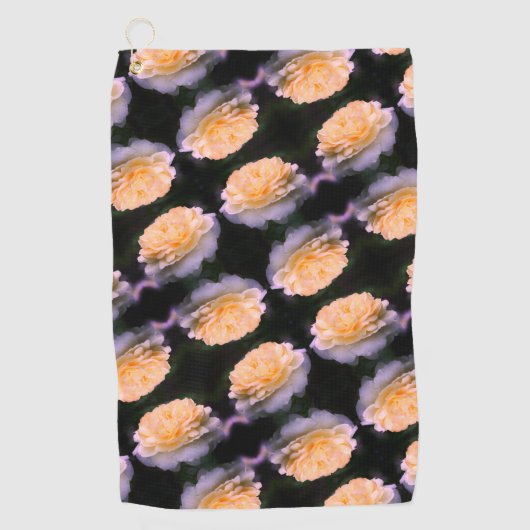 Bleke gele rog in bloem golfhanddoek (Voorkant)