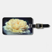 Bleke Gele Rom in Bloom gepersonaliseerd Bagagelabel (Voorkant horizontaal)