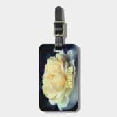 Bleke Gele Rom in Bloom gepersonaliseerd Bagagelabel (Voorkant verticaal)