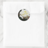 Bleke Gele Roos Ronde Sticker (Tas)