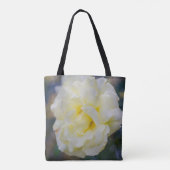 Bleke gele roos tote bag (Achterkant)