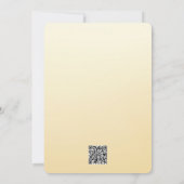 Bleke Gele Roos Verjaardag Uitnodiging Kaart (Achterkant)