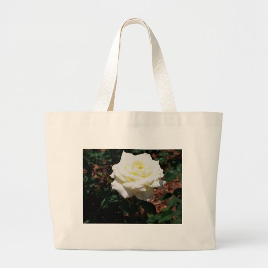 Bleke Gele Rose Grote Tote Bag (Voorkant)