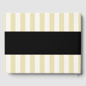 Bleke gele strepen bruiloft gastenboek (Achterkant)