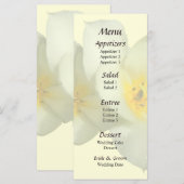 Bleke gele tulpen na het ringbandmenu menu (Voorkant / Achterkant)