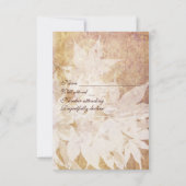 Bleke Ghost Leaves Rsvps met enveloppen RSVP Kaartje (Achterkant)