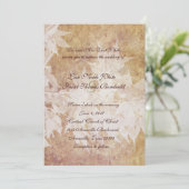 Bleke Ghost Leaves Wedding Invitations Kaart (Staand voorkant)