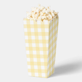 Bleke Gingham Gingham Plaid Party Favoriet Popcorn Bedankdoosjes