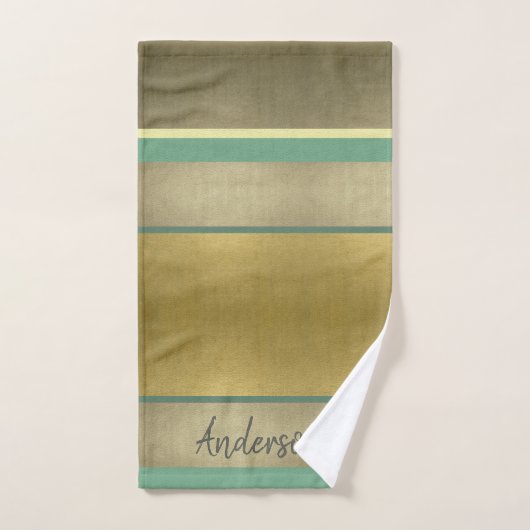 BLEKE GOLD AQUA ROYAL STRIPS VERPLICHT BAD HANDDOEK (Handdoek)