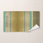 BLEKE GOLD AQUA ROYAL STRIPS VERPLICHT BAD HANDDOEK (Handdoek)