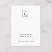 BLEKE GOLD BRUSH STOCK KETTING VERTONEN VISITEKAARTJE (Achterkant)