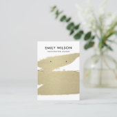 BLEKE GOLD BRUSH STOCK KETTING VERTONEN VISITEKAARTJE (Staand voorkant)