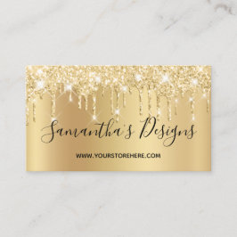 Bleke Gold Glitter-schijven Ombre Online-winkel Visitekaartje