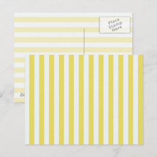 Bleke gouden en witte strepen van Shirley Taylor Briefkaart