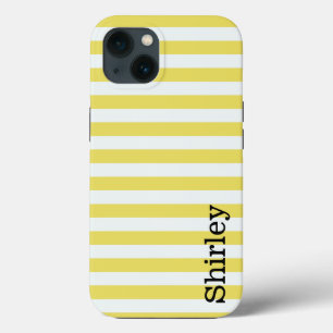 Bleke gouden en witte strepen van Shirley Taylor Case-Mate iPhone Case