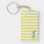 Bleke gouden en witte strepen van Shirley Taylor Sleutelhanger (Voorkant)