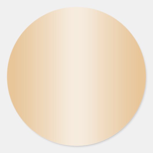 Bleke Gouden Gradiënt Achtergrond Ronde Sticker (Voorkant)