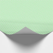 Bleke Green Gingham Cadeaupapier (Hoek)