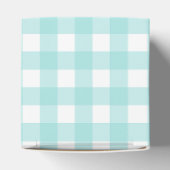 Bleke Green Gingham Plaid Party Favoriet Cadeaubox Bedankdoosjes (Bovenkant)