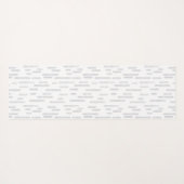 Bleke grijs en witte inktpatronen met afgeronde li yogamat (Achterkant (horizontaal))