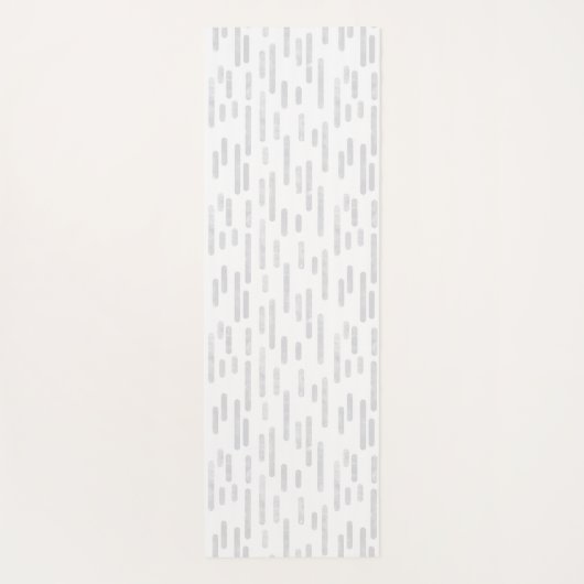 Bleke grijs en witte inktpatronen met afgeronde li yogamat (Achterkant)