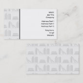 Bleke grijze boeken op Shelf. Visitekaartje (Voorkant / Achterkant)