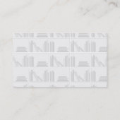 Bleke grijze boeken op Shelf. Visitekaartje (Achterkant)