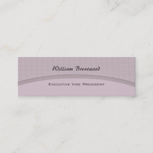 Bleke grijze curve mini visitekaartje