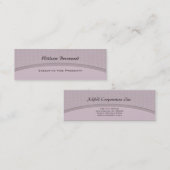 Bleke grijze curve mini visitekaartje (Voorkant / Achterkant)