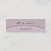 Bleke grijze curve mini visitekaartje (Achterkant)