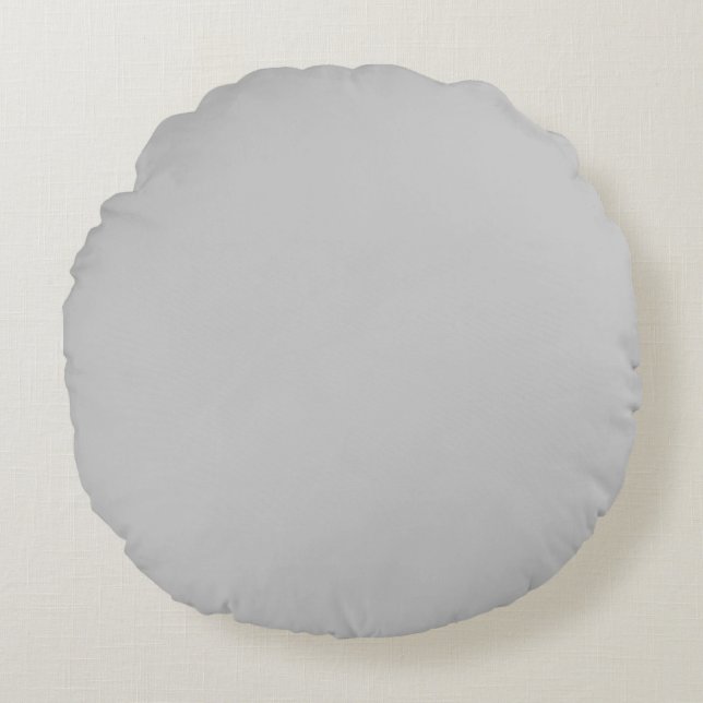 Bleke grijze geometrische patroon - Zomerdecoratie Rond Kussen (Voorkant)