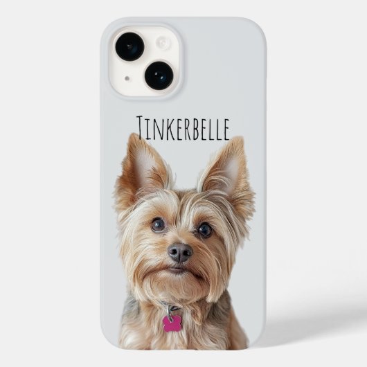 Bleke Grijze Telefoon Hoesje met Uw Pet Afbeelding (Achterkant)