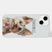 Bleke Grijze Telefoon Hoesje met Uw Pet Afbeelding (Achterkant (horizontaal))