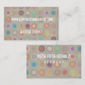 Bleke grijze Visitekaartjes Transparantie Achtergr (Voorkant / Achterkant)