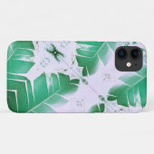 Bleke groene bananenboom Leaf iPhone 11 Hoesje (Achterkant (horizontaal))