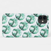 Bleke groene bananenboom Leaf iPhone 11 Hoesje (Achterkant (horizontaal))