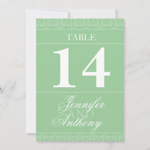 Bleke groene bruine bruidstaartgetallen kaart