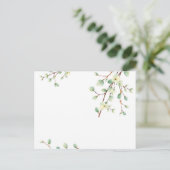 Bleke groene eucalyptus Waterverf Briefkaart (Staand voorkant)