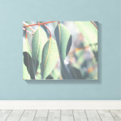 Bleke groene eucalyptusbomen canvas afdruk (Insitu (Houten vloer))